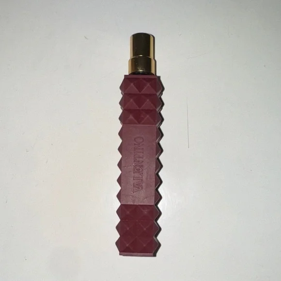 Valentino Burgundy and Gold Empty Perfume Bottle - Picture 2 of 2